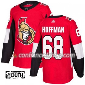 Adidas Maillot de Hockey Ottawa Senators Mike Hoffman 68 2017-2018 Rouge Authentic - Enfant